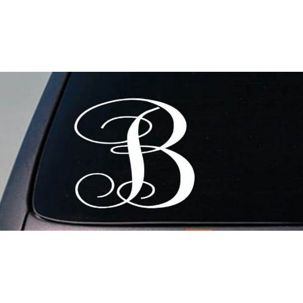 M Monogram Letter Initial Vintage Font Vinyl Decal Sticker For Home Cup Wall Car
